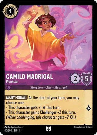 Camilo Madrigal - Prankster (40) (4) - Disney Lorcana Single