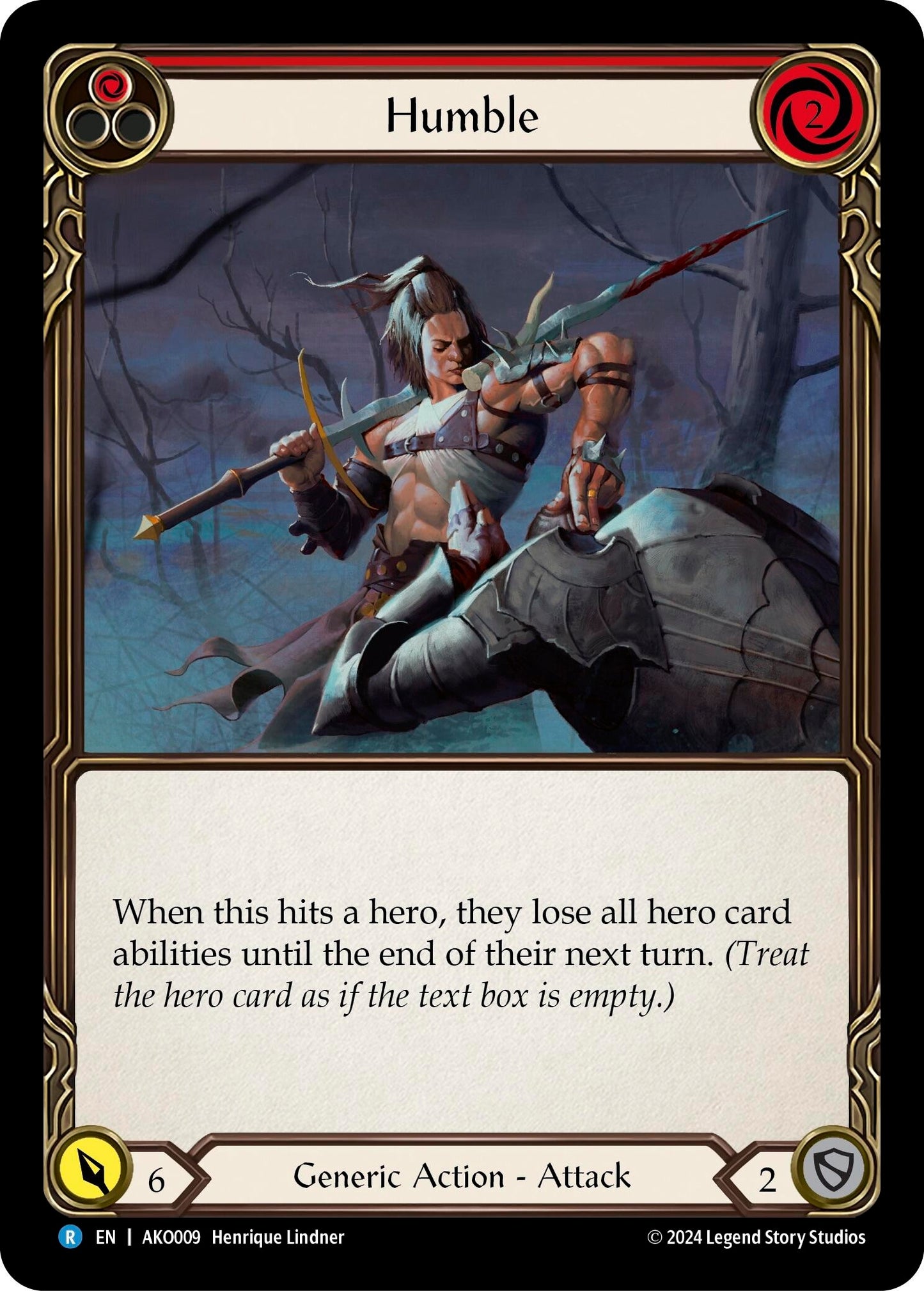 Humble (Red) (9) - Flesh and Blood TCG Single