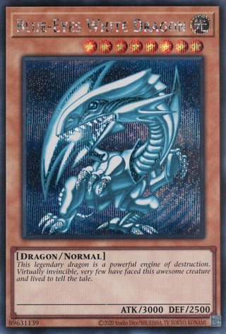 Blue-Eyes White Dragon (Secret Rare) (KC01) - YuGiOh Single