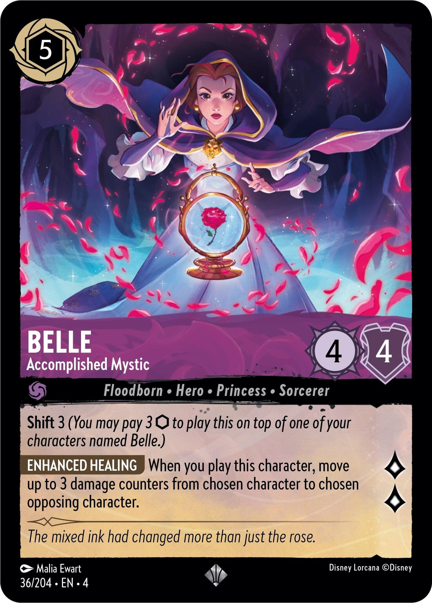 Belle - Accomplished Mystic (36) (4) - Disney Lorcana Single
