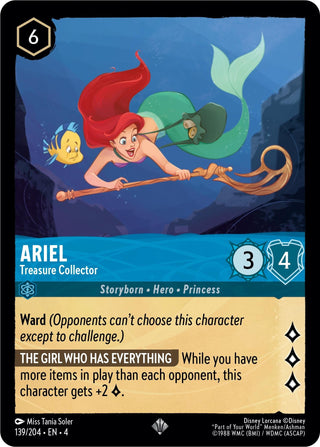Ariel - Treasure Collector (139) (4) - Disney Lorcana Single