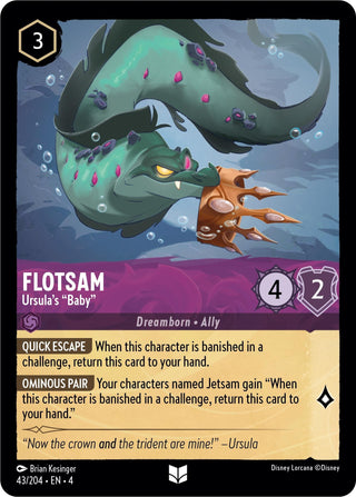 Flotsam - Ursula’s ’Baby’ (43) (4) - Disney Lorcana Single