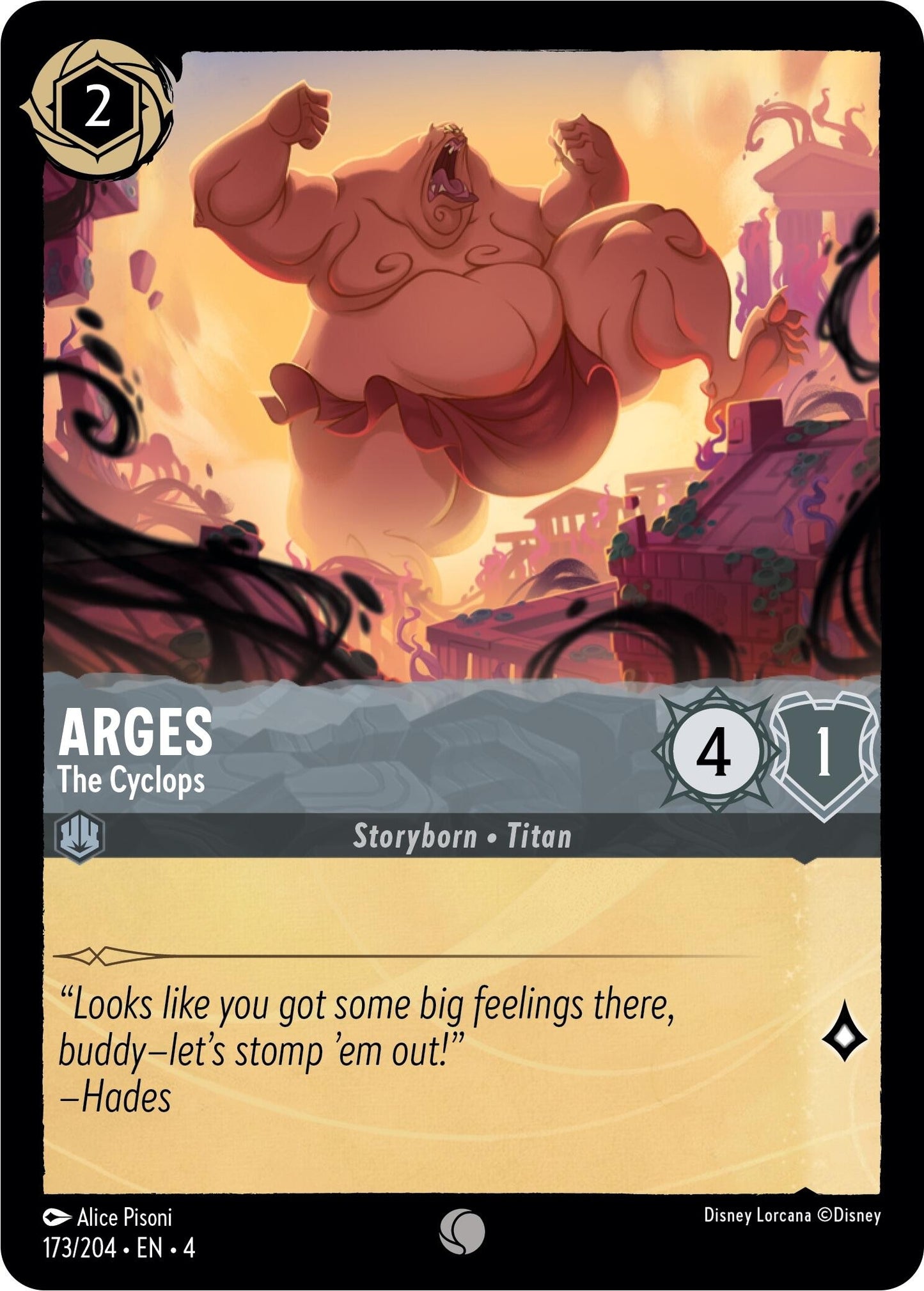 Arges - The Cyclops (173) (4) - Disney Lorcana Single