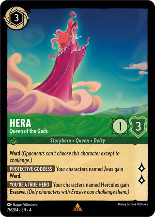 Hera - Queen of the Gods (76) (4) - Disney Lorcana Single