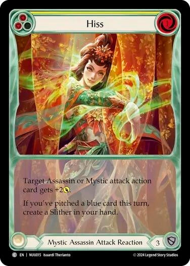 Hiss (Yellow) (15) - Flesh and Blood TCG Single
