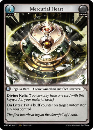 Image for Mercurial Heart (012) (Mercurial Heart) - Grand Archive TCG