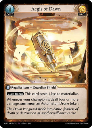 Image for Aegis of Dawn (030) (Mercurial Heart) - Grand Archive TCG