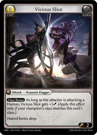 Image for Vicious Slice (078) (Mercurial Heart) - Grand Archive TCG