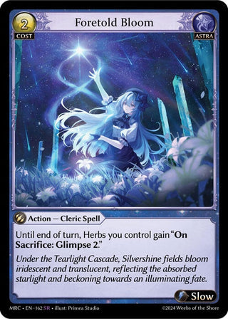 Image for Foretold Bloom (162) (Mercurial Heart) - Grand Archive TCG