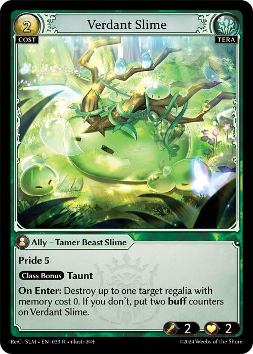 Image for Verdant Slime (033) (Silvie Re:Collection, Slime Sovereign) - Grand Archive TCG