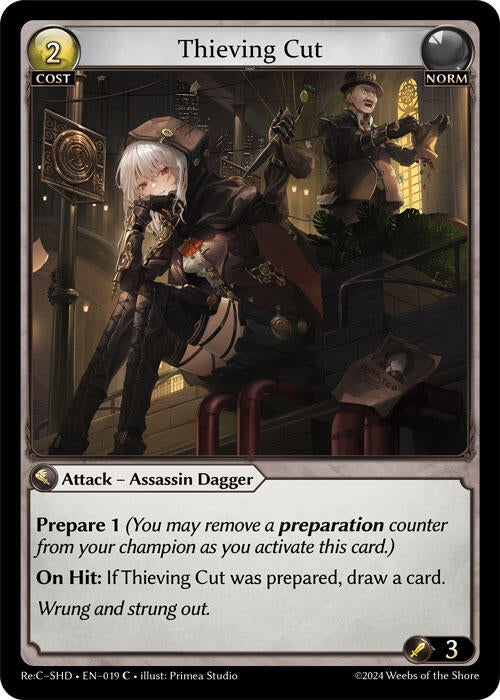 Image for Thieving Cut (019) (Tristan Re:Collection, Shadowdancer) - Grand Archive TCG