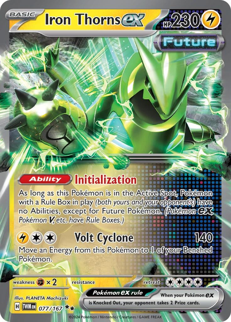Image for Iron Thorns ex (077/167) (SV06: Twilight Masquerade) - Pokemon