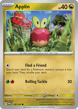 Image for Applin (126/167) (SV06: Twilight Masquerade) - Pokemon