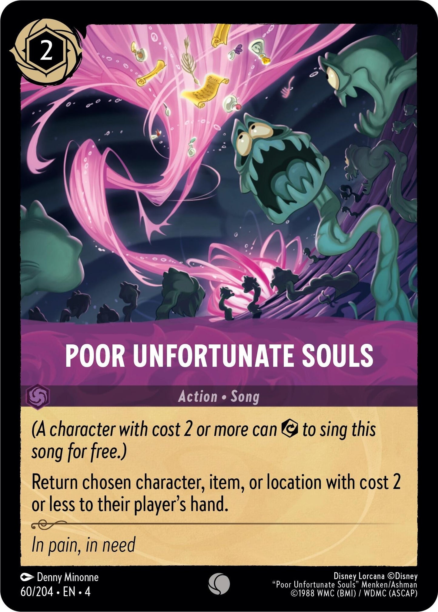 Poor Unfortunate Souls (60) (4) - Disney Lorcana Single