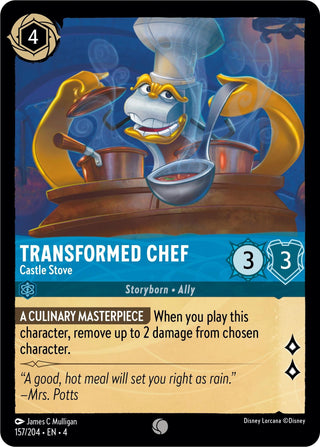 Transformed Chef - Castle Stove (157) (4) - Disney Lorcana Single