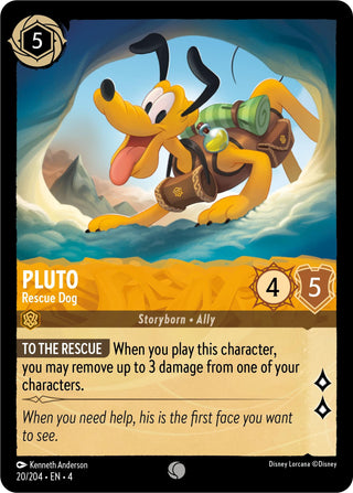 Pluto - Rescue Dog (20) (4) - Disney Lorcana Single