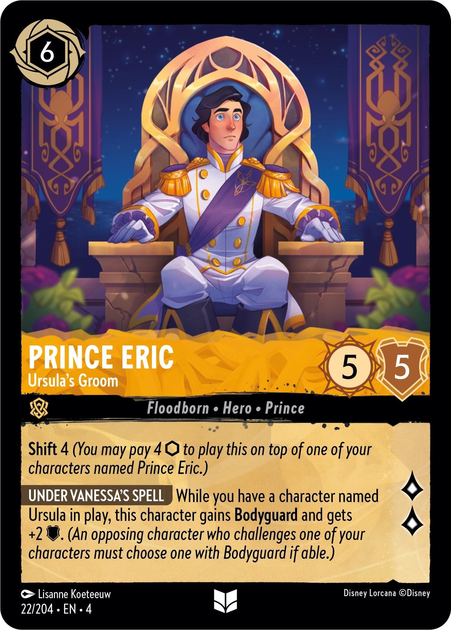 Prince Eric - Ursula’s Groom (22) (4) - Disney Lorcana Single