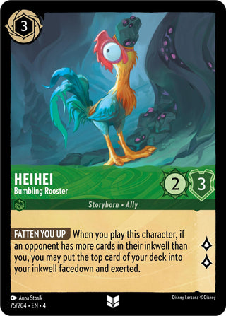 Heihei - Bumbling Rooster (75) (4) - Disney Lorcana Single