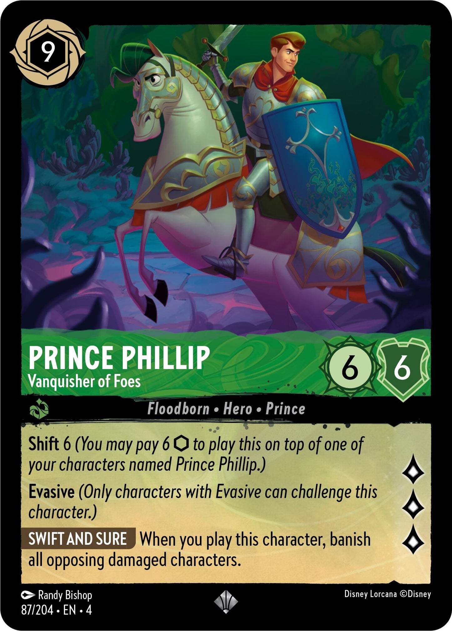 Prince Phillip - Vanquisher of Foes (87) (4) - Disney Lorcana Single