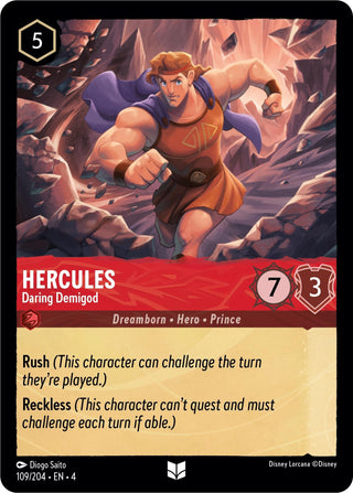 Hercules - Daring Demigod (109) (4) - Disney Lorcana Single