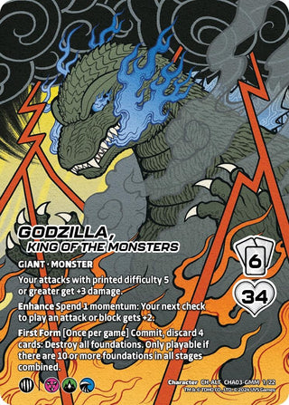 Godzilla King of the Monsters (Alternate Art) (3122) - UniVersus Single