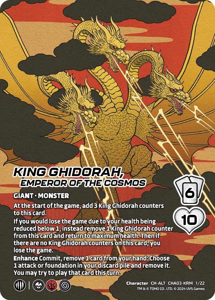 King Ghidorah Emperor of the Cosmos (Alternate Art) (3122) - UniVersus Single