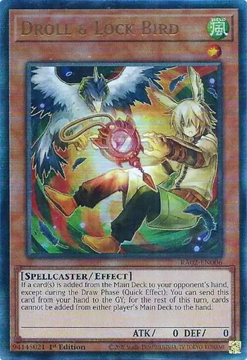 Droll & Lock Bird (Alternate Art) (PUR) (2006) (RA02) - YuGiOh Single