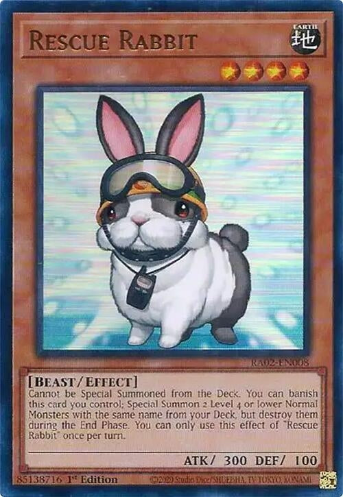Rescue Rabbit (UR) (2008) (RA02) - YuGiOh Single
