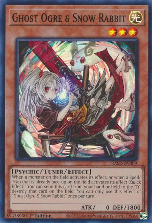 Ghost Ogre & Snow Rabbit (Alternate Art) (2009) (RA02) - YuGiOh Single