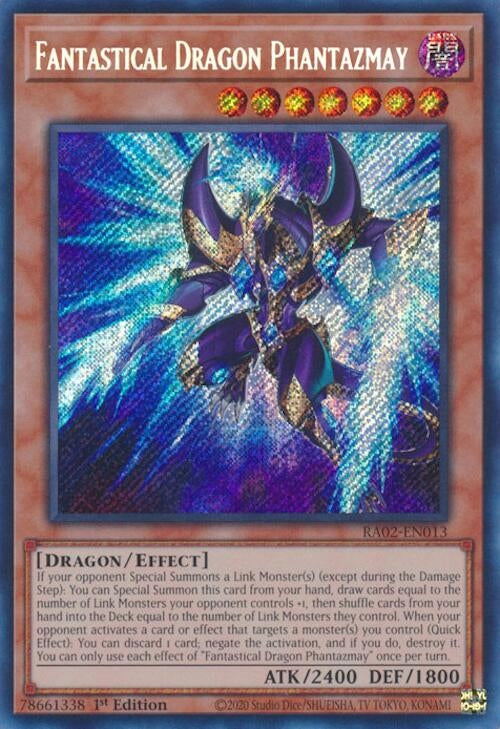 Fantastical Dragon Phantazmay (Alternate Art) (Secret Rare) (2013) (RA02) - YuGiOh Single