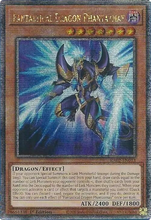 Fantastical Dragon Phantazmay (Alternate Art) (Quarter Century Secret Rare) (2013) (RA02) - YuGiOh Single
