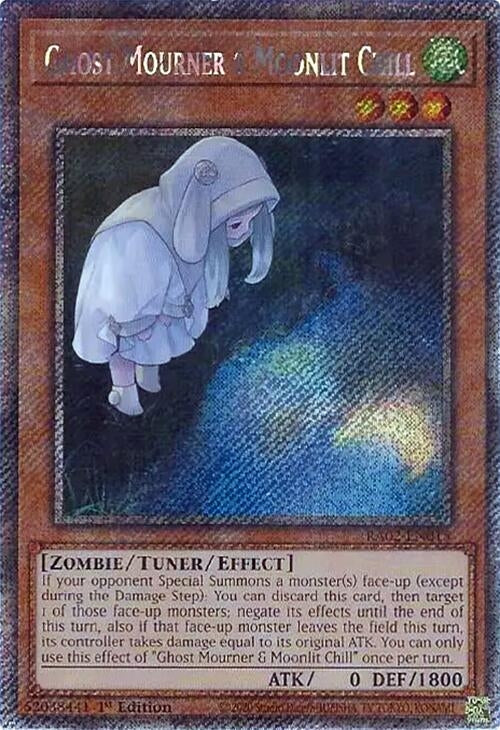 Ghost Mourner & Moonlit Chill (Alternate Art) (Platinum Secret Rare) (2015) (RA02) - YuGiOh Single