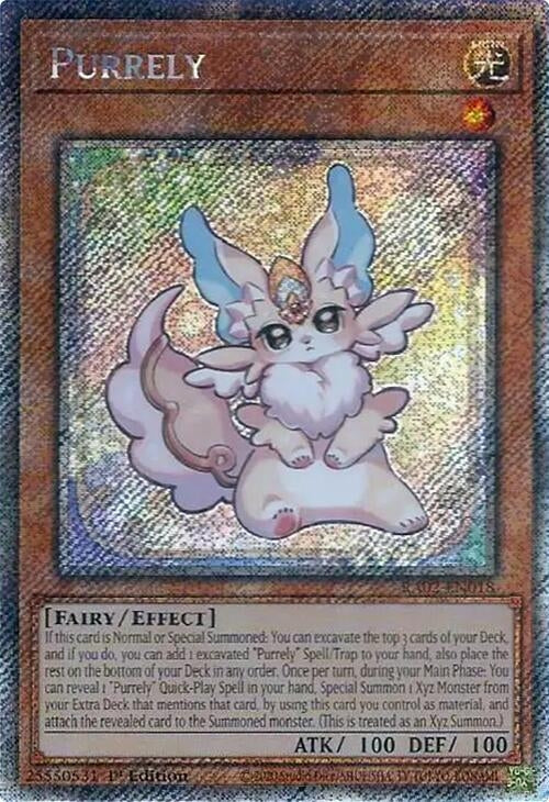Purrely (Platinum Secret Rare) (2018) (RA02) - YuGiOh Single
