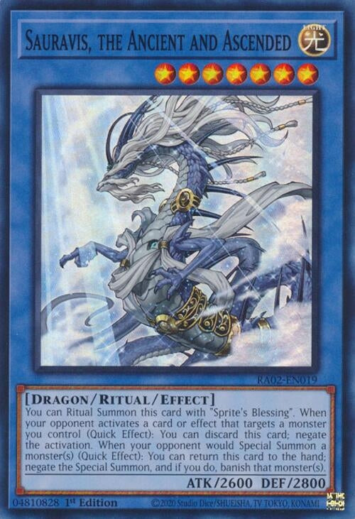 Sauravis the Ancient and Ascended (2019) (RA02) - YuGiOh Single