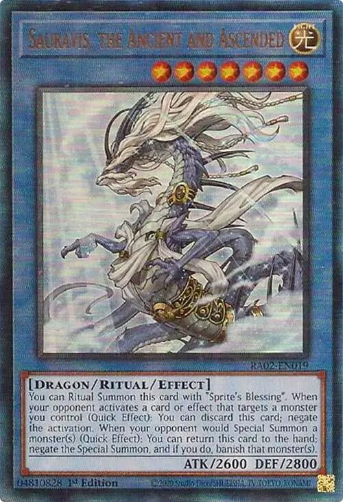 Sauravis the Ancient and Ascended (PUR) (2019) (RA02) - YuGiOh Single