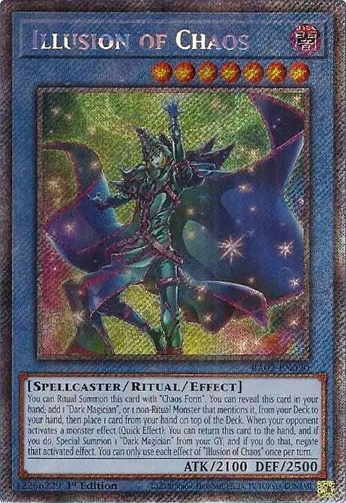 Illusion of Chaos (Platinum Secret Rare) (2020) (RA02) - YuGiOh Single