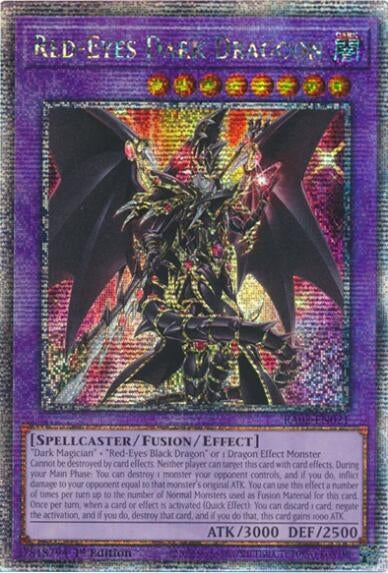 Red-Eyes Dark Dragoon (Quarter Century Secret Rare) (2021) (RA02) - YuGiOh Single