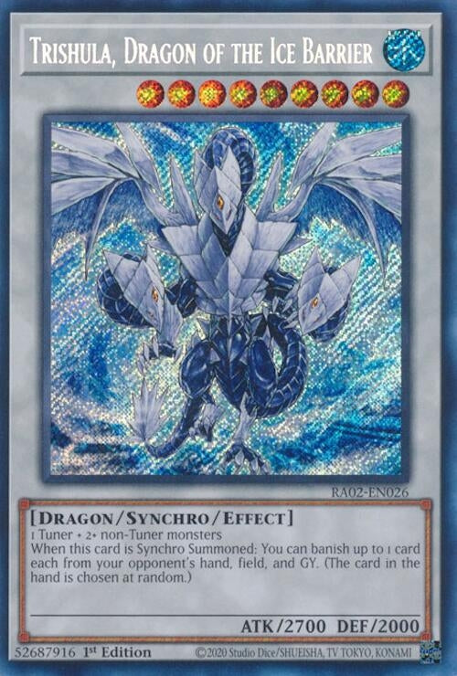 Trishula Dragon of the Ice Barrier (Secret Rare) (2026) (RA02) - YuGiOh Single