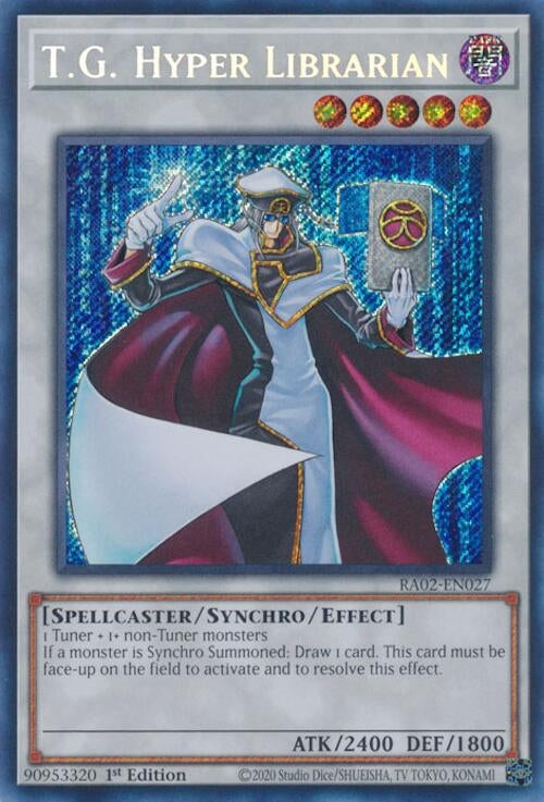 T.G. Hyper Librarian (Secret Rare) (2027) (RA02) - YuGiOh Single