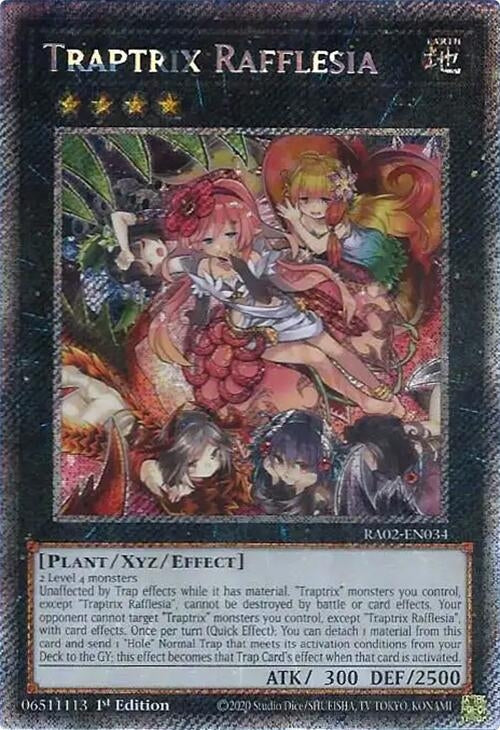 Traptrix Rafflesia (Platinum Secret Rare) (2034) (RA02) - YuGiOh Single