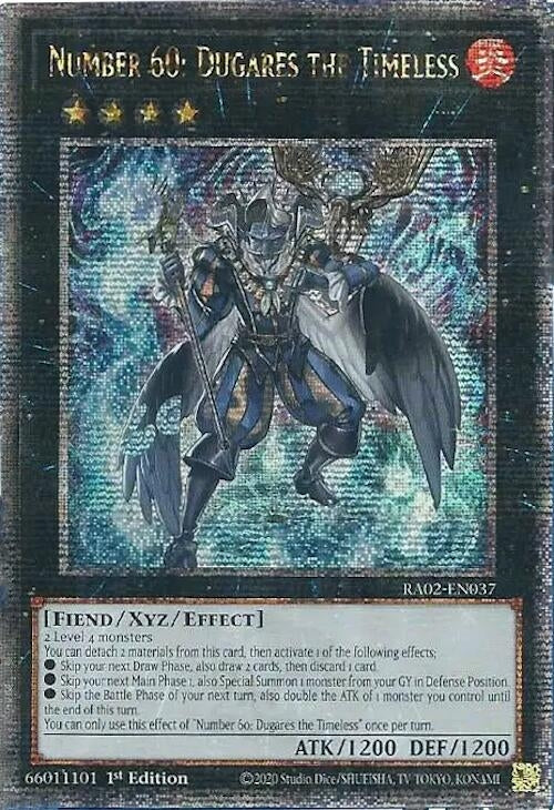 Number 60: Dugares the Timeless (Quarter Century Secret Rare) (2037) (RA02) - YuGiOh Single
