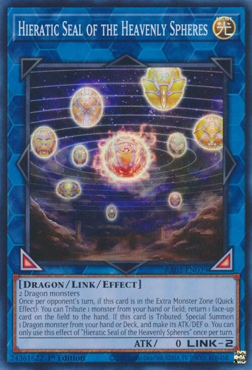 Hieratic Seal of the Heavenly Spheres (2039) (RA02) - YuGiOh Single