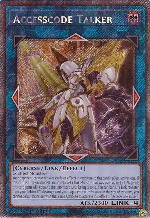 Accesscode Talker (Platinum Secret Rare) (2044) (RA02) - YuGiOh Single