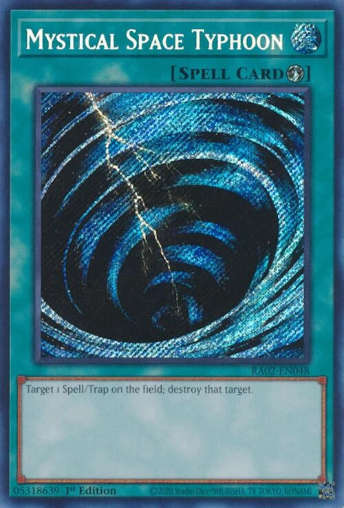 Mystical Space Typhoon (Secret Rare) (2048) (RA02) - YuGiOh Single