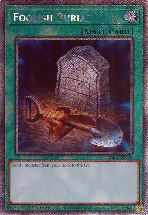 Foolish Burial (Platinum Secret Rare) (2049) (RA02) - YuGiOh Single
