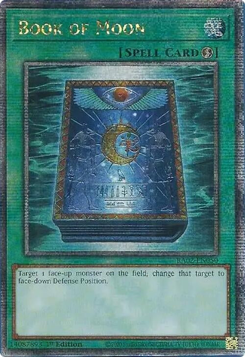 Book of Moon (Quarter Century Secret Rare) (2050) (RA02) - YuGiOh Single