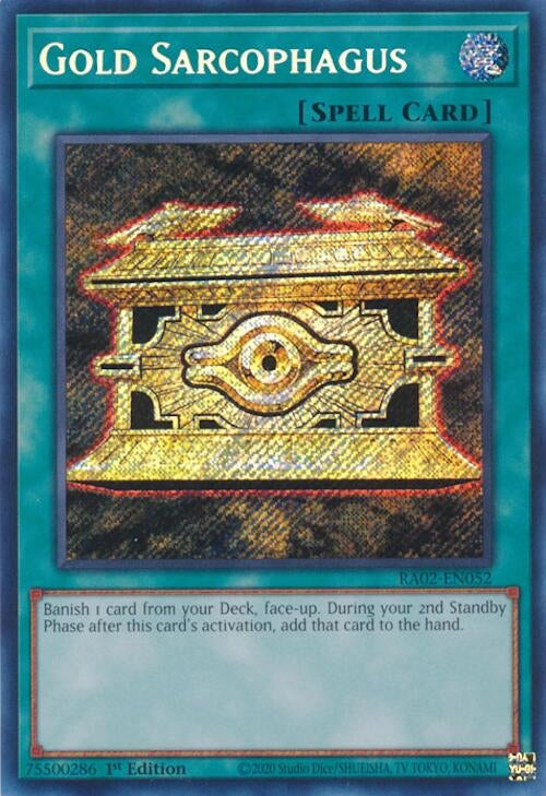 Gold Sarcophagus (Secret Rare) (2052) (RA02) - YuGiOh Single