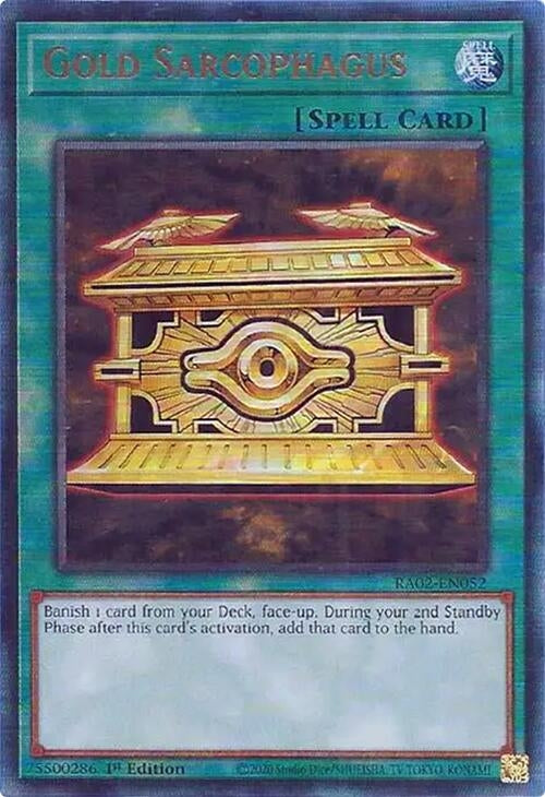 Gold Sarcophagus (PUR) (2052) (RA02) - YuGiOh Single