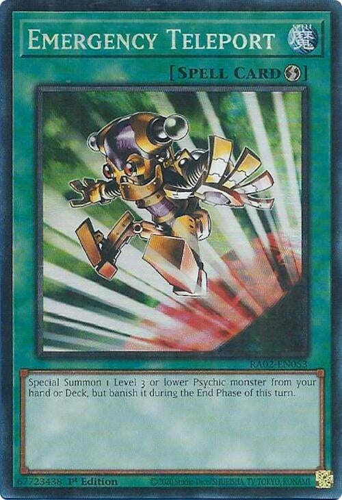 Emergency Teleport (PCR) (2053) (RA02) - YuGiOh Single