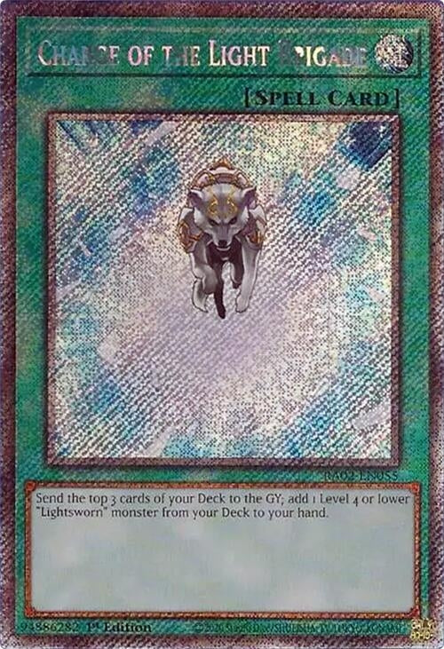 Charge of the Light Brigade (Platinum Secret Rare) (2055) (RA02) - YuGiOh Single